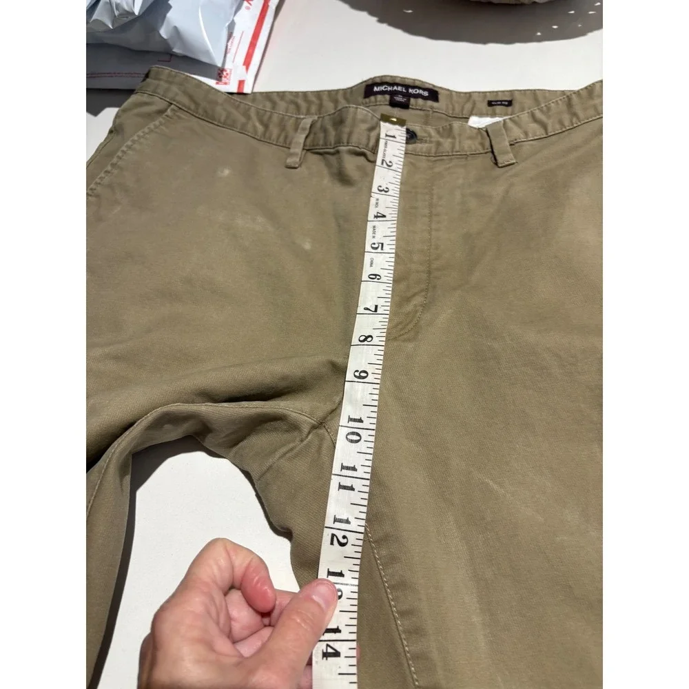 Michael Kors Khaki Pants Straight‎ Leg Chinos Casual Trousers Size 36